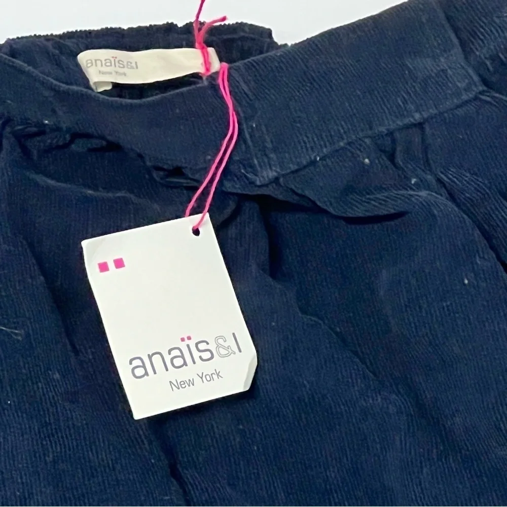Nwt Anais&l New York girls Jenna Skirt Navy chord size 12 above knee fall winter